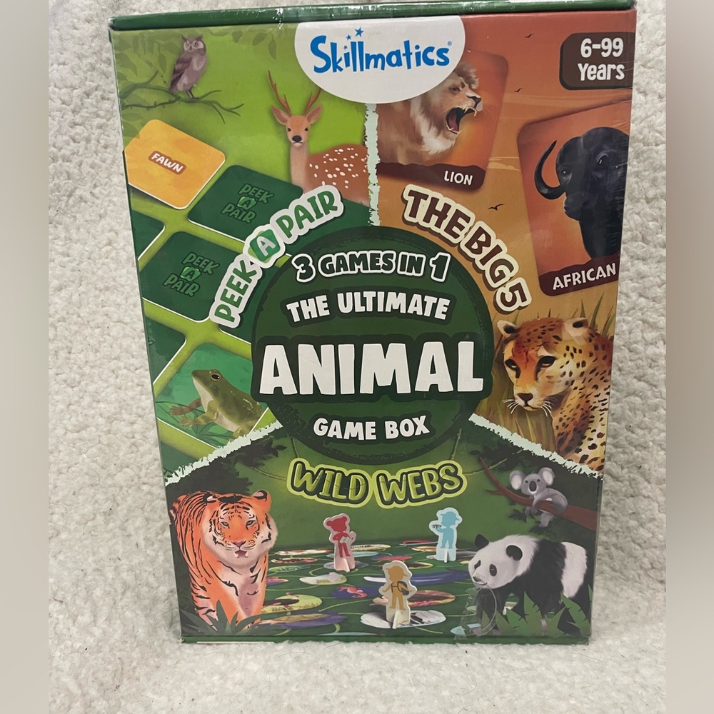 Ultimate Animal Game Box - 3‎ Games in 1, Gifts, Family Friendly Games